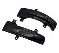 FAHBSTR Turn Signal Indicator For Mitsubishi For Outlander Sport For ASX 2014-2020 For Lancer 2016 Car LED Dynamic Turn Side Wing Signal Light Rearview Mirror Indicator(Smoked black-Yellow)