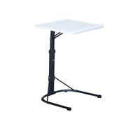 FAHD Traders Folding Laptop Table | Adjustable Height & Tilt | Portable Desk for Bed, Sofa, Couch | Multi-Functional Laptop Stand | Ergonomic TV Tray, Standing Desk, Work from Home Table (1, White)