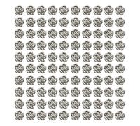 [FAHIA] 100 Multi Fantion Jewelry Pendants Find Four Leaf Clover Shape Gemstone Alloy Texture Jewelry Charm Necklace Charm