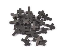 [FAHIA] 50pcs Natural Tree Rich Cross Charms Geometric Spacer Decoration Handmade Accessories Natural Hand Held Tree Palm Cross for Prayer, フリーサイズ, As described, No Gemstone