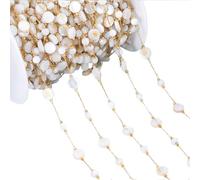 [FAHIA] Artistic Crafted Bead Chain Decorated with Multicolor Faceted Beads for Accessories Delicate Jewelry Chain