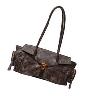 [FAHIA] Ergonomic Design Fashion Handbag PU Leather Women Shoulder Bag for Daily Work or Going Out, Women's Handbag, coffee