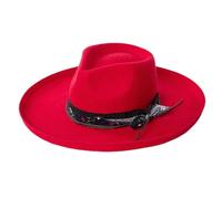 [FAHIA] Exotic Belt and Wool Humble Top Hat Merard Victorian Era Wool Top Hat Classic Pork Pee Hat for Boys Adult