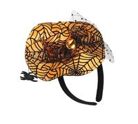 [FAHIA] Festival Halloween Witch Hat Hairband Women Mesh Men Cosplay Spider Web Wizard Cap Headband Costume Accessories