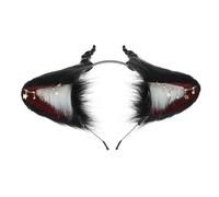 [FAHIA] Fringe Ear Hairband Fake Cosplay Party Animal Ears Headband Hair Harp Female Talking Animation Props