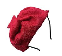 [FAHIA] Retro Floral Enchantment Costume Party Dark Flower Hairpiece with Bowknot Headband for Wedding