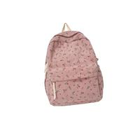 [FAHIA] Travel Backpack Flower Print Backpack Student School Bag Corduroy Rucksack Student School Bag Travel Rucksack Laptop Daypack Large Capacity Backpack, a
