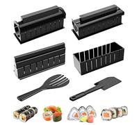 Fahibin DIY Complete Sushi Kit, 10Pcs Beginners Sushi Mold Set, Sushi Rice Roll Mold Shapes for Beginner Sushi Making