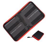 Fahibin Drill Bit Storage Bag Zipper, Zipper Bit Tool Pouch Cloth, Wrench Organizer Drill Bit Storage Bag,Small Tool Carrying Case for 55 Driver Bits (224 * 177 * 42mm)