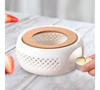 Fahibin Teapot Warmer Ceramic,Tea Light Warmer,Teapot Warmer Base for Drinks, Milk, Tea, Coffee