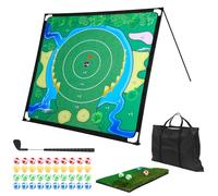 FAHKNS Chipping Game, Golf Game, Equipped with Adjustable Golf Clubs, Balls x 40; The Original Portable Golf Game for Chipping Practice for Family Golfers - Indoor and Outdoor