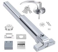 FAHKNS Door Push Bar Hardware Push Bar Panic Exit Device Lock Aluminum Emergency Accessories Alarmed Fireproof Panic Bar Commercial Exit Devices