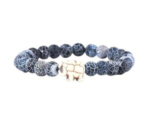 Fahlo Elephant Tracking Bracelet, Elastic, supports Save The Elephants, one size fits most for Men and Women, One Size, Stone, no gemstone