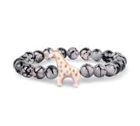 Fahlo Giraffe Tracking Bracelet, Elastic, supports Somali Giraffe Project, one size fits most for Men and Women, One Size, Stone, no gemstone, Keystone