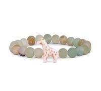Fahlo Giraffe Tracking Bracelet, Elastic, supports Somali Giraffe Project, one size fits most for Men and Women, One Size, Stone, no gemstone, Sky Stone