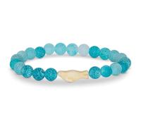 Fahlo Glide Seal Tracking Bracelet, Elastic, supports UC Santa Cruz Beltran Lab + Seymour Marine Discovery Center, one size fits most for Men and Women (Aqua Blue)