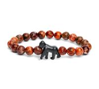 Fahlo Gorilla Tracking Bracelet, Elastic, Supports Dian Fossey Gorilla Fund, One Size for Men and Women, one size, Stone, No Gemstone