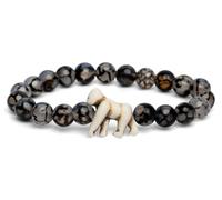 Fahlo Gorilla Tracking Elastic Bracelet Compatible with Dian Fossey Gorilla Fund, One Size Fits Men and Women, One size, Stone, No Gemstone