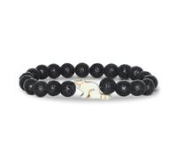 Fahlo Red Panda Tracking Bracelet, Track A Real Red Panda's Journey, Supports Wildlife Conservation, Elastic One Size Fits Most, Interactive Mobile App Map, Unisex Animal Gift, Lava Stone