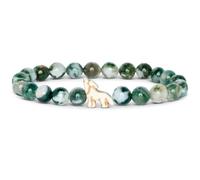 Fahlo Scout Wolf Tracking Bracelet, One Size, Stone, no gemstone