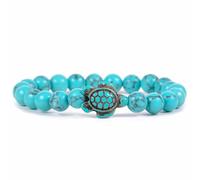 Fahlo Sea Turtle Tracking Bracelet, Elastic Sea Turtle Tracking Bracelet, Support Sea Turtle Conservation, One Size Fits All for Men and Women, One Size, Stone, No Gemstone