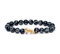 Fahlo Snow Leopard Tracking Bracelet, Wildlife Conservation, One Size, One Size, Stone, no gemstone