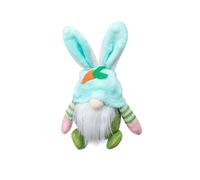 FAHOI Easter Bunny Gonk Ornament, Easter Rabbit Plush Gnome Handmade Gonks Dolls Mini Faceless Tomte Dwarf Elf Home Decoration for Kids Gifts (Green)