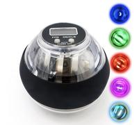 FAHOI Wrist Trainer Ball, Auto-Start Gyroscopic Forearm Exerciser,Grip Strength Trainer with LCD Counter & Lights, Gyro Ball for Strengthen Arms, Fingers, Bones and Muscles