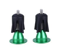 Fahoujs 1 Pair Bike Handlebars End Plugs Colorful Aluminum Alloys Bicycles Handlebars Grip End Plugs Bike Caps