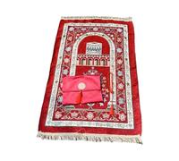 Fahoujs 1 Set Prayer Mat Set With Worshiping Beads And Storage Bag Colorful And Slip Proof For Bayram Gift Optional Color Rug Prayer Beads