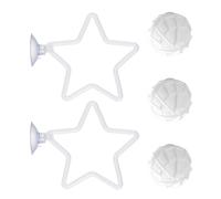 Fahoujs 2 Piece Swimming Circles and Spheres Set for Habitat Exploration ABS Fish Dolls