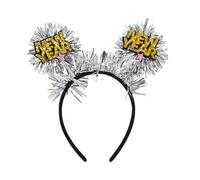 Fahoujs 2025 New Year Headband Happy New Year Props Headwear Christmas Party Hairhoop Festival Celebration Headwear For Family Unisex Hairband