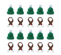 Fahoujs 20pcs Small Christmas Hat Bottle Covers Elegant Designs For Holiday Parties And Most Home Decorations Daily Use Family Gathering Decoration
