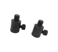 Fahoujs 2Pcs Fishing Quickly Change Connector 3 / 8inch Standard Thread Aluminum Adapters for Long Lasting Use Standard Aluminum Adapters for Long Lasting Use