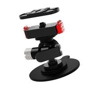 Fahoujs 360 Rotations Suction Base for Action Cameras Quick Release Mount Universals Fit Aluminum Alloy Construction Secure Adhesion All Weather Use Multiple Angle Rotations Camera Mount