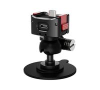 Fahoujs 360 Rotations Suction Base for Action Cameras Quick Release Mount Universals Fit Aluminum Alloy Construction Secure Adhesion All Weather Use Multiple Angle Rotations Camera Mount