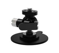 Fahoujs 360 Rotations Suction Base for Action Cameras Quick Release Mount Universals Fit Aluminum Alloy Construction Secure Adhesion All Weather Use Multiple Angle Rotations Camera Mount