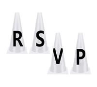 Fahoujs 4/8pcs Dressage Cones Stackable Equestrians Training Cones With Letters Sign For Equestrians Practice Event Enduring