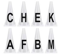 Fahoujs 4/8pcs Dressage Cones Stackable Equestrians Training Cones With Letters Sign For Equestrians Practice Event Enduring
