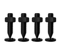 Fahoujs 4pcs Easy Installation Metal Speakers Isolation Spikes Shock Absorbers Feet Pad Compatibility for Various Sound Equipment Vibrations Dampening Pad