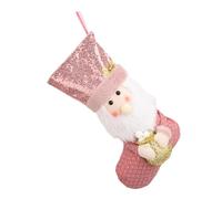 Fahoujs Colorful Sequins Christmas Stocking Snowman/Reindeer/Santa Present Bag Fireplaces Hanging Ornament Party Supplies Fireplaces Hanging Stockings