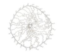 Fahoujs Comfortable Grids Pearls Headpiece for Formal Nonslip Hair Jewelry Chain Imitation Pearls Hairband