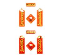 Fahoujs Decorative Acrylic Parrot Couplets Set Of 2 For Enhancing Chinese New Year Home And Outdoor Spring Festival Scrolls Holiday Bird Cage Decorations