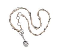 Fahoujs Elegant Spoon Pendant On A Comfortable Woven Necklace Stylish Spoon Pendant Stylish Braided Rope Chain Jewelry Party Casual