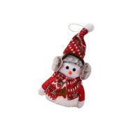 Fahoujs Elegent Christmas Snowman Plush Toy With Cotton Blend Materials Easy Setups Holiday Homes Decors Party Accessory Holiday Snowman Decoration