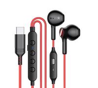 Fahoujs Gaming Corded Headphones Earphones with Clear Sound and Button Control for Immersive Play Communication Immersive Auditory