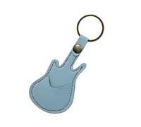 Fahoujs Guitar Picks Case Keychain Picks Organizers Bag Pendant PU Leather Storage Tool for Various Musical Setting Guitar Pick Protector