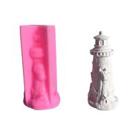 Fahoujs Lighthouse Silicone Molds Soap Castings Ornament Fondant Cake Chocolate