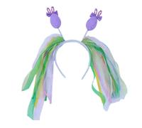 Fahoujs Lovely Dopamine Look Headband Easter Eggs Shape Hair Hoop Colorful Headpiece Party Cosplay Costume Tiaras Unisex Eggs Knotted Headband