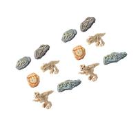 Fahoujs Miniature Dinosaur Skeleton Fossils Statue for Diys, A